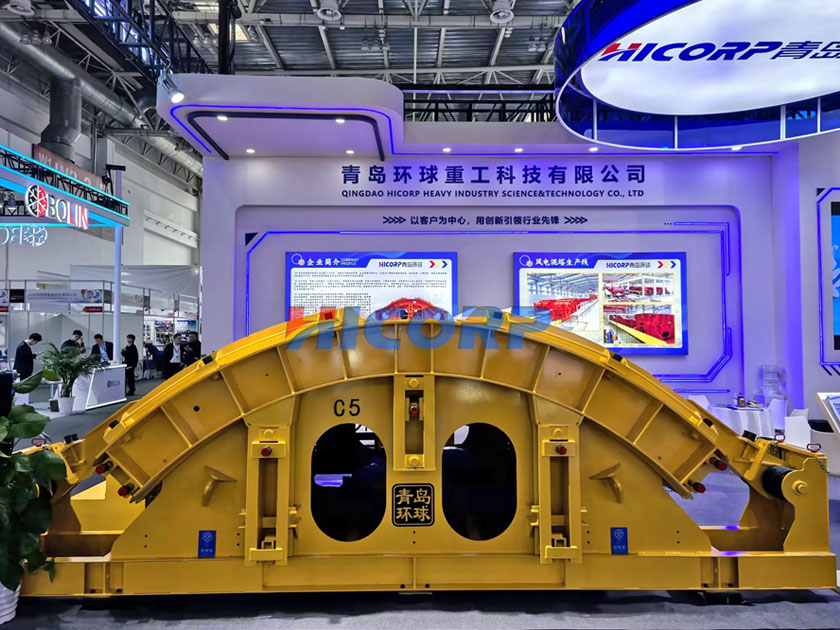 Wind power concrete tower bobbin mold and production line